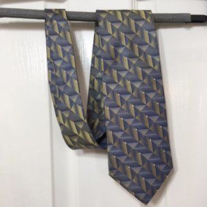 Claiborne, 100% silk, Blue/Gold, Men’s Tie